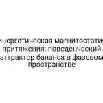 Синергетическая магнитостатика притяжения: поведенческий аттрактор баланса в фазовом пространстве